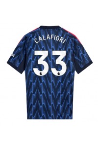 Arsenal Riccardo Calafiori #33 Voetbaltruitje Uit tenue 2025-26 Korte Mouw
